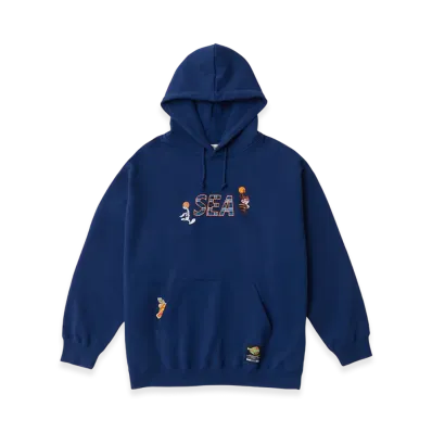 WIND AND SEA x SPACE JAM Hoodie "Navy"