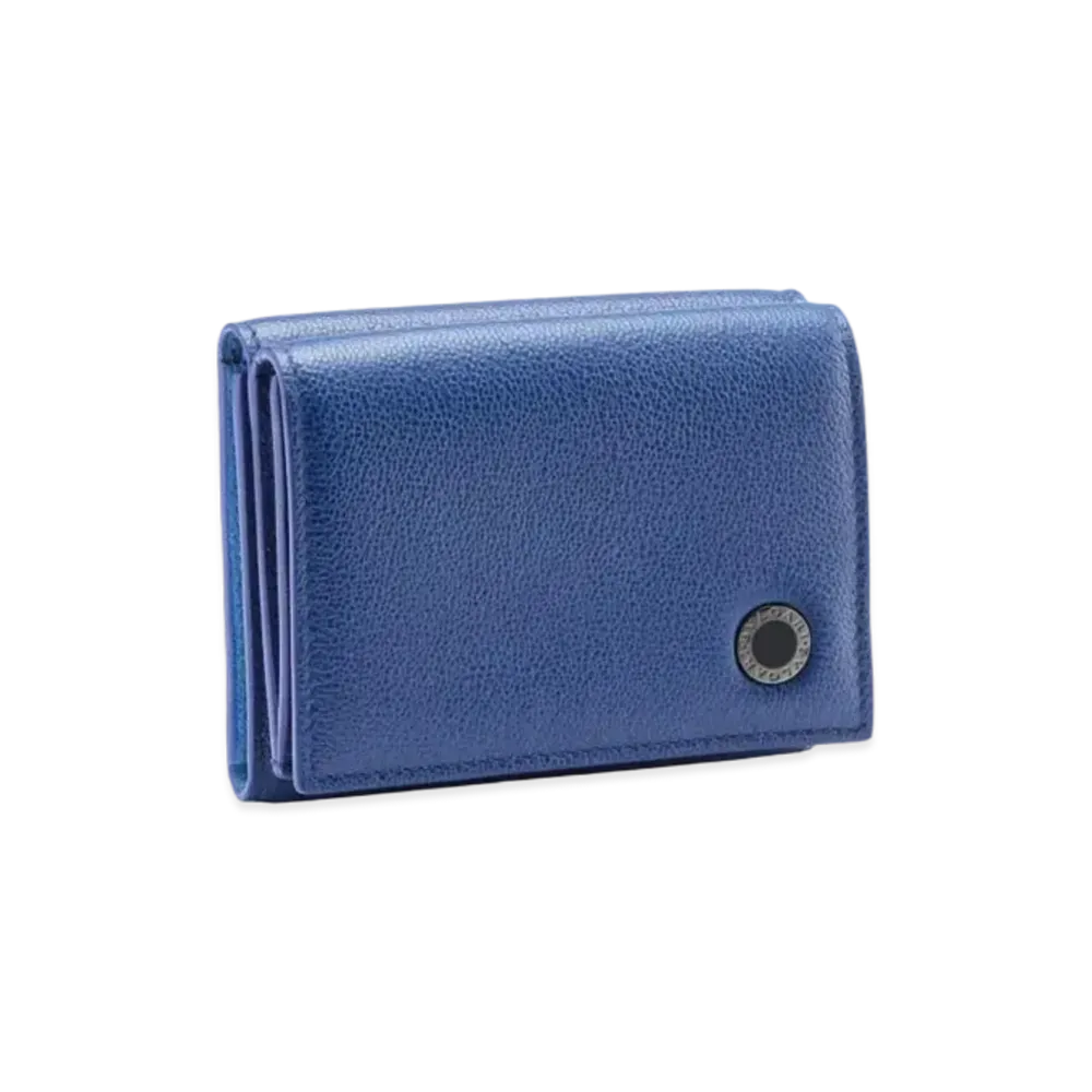BVLGARI BVLGARI MAN Trifold Wallet "Blue"