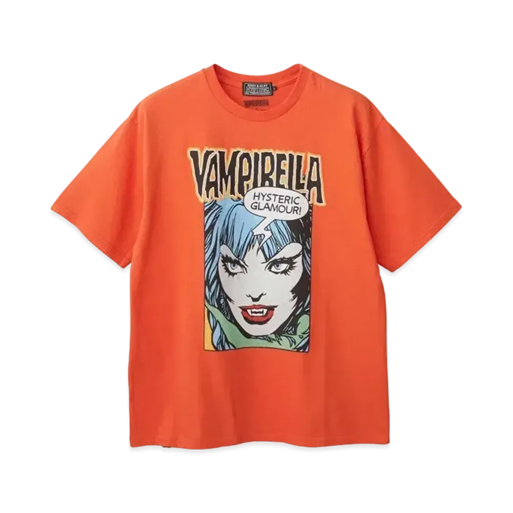 HYSTERIC GLAMOUR Vampirella/Caught Demons Tee "Orange"