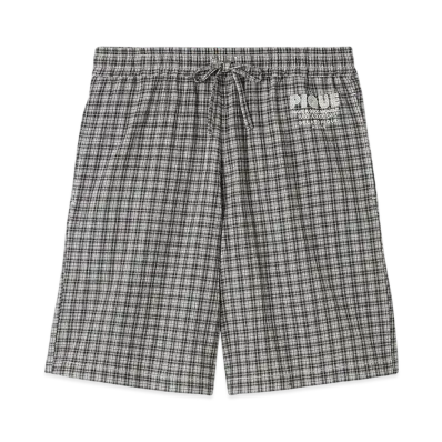 GELATO PIQUE Homme Multi-Check Shorts "Dark Gray"