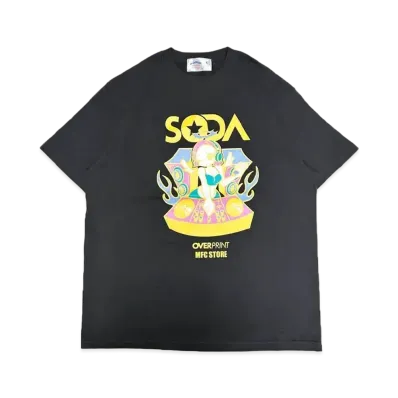 MFC STORE x over print x DJ SODA Ver. 3Saki S/S Tee "Charcoal/Yellow"