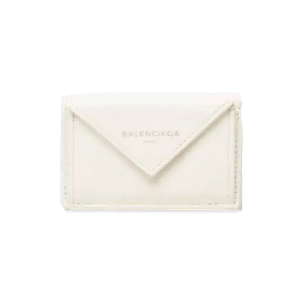 BALENCIAGA Papier Mini Wallet "White"