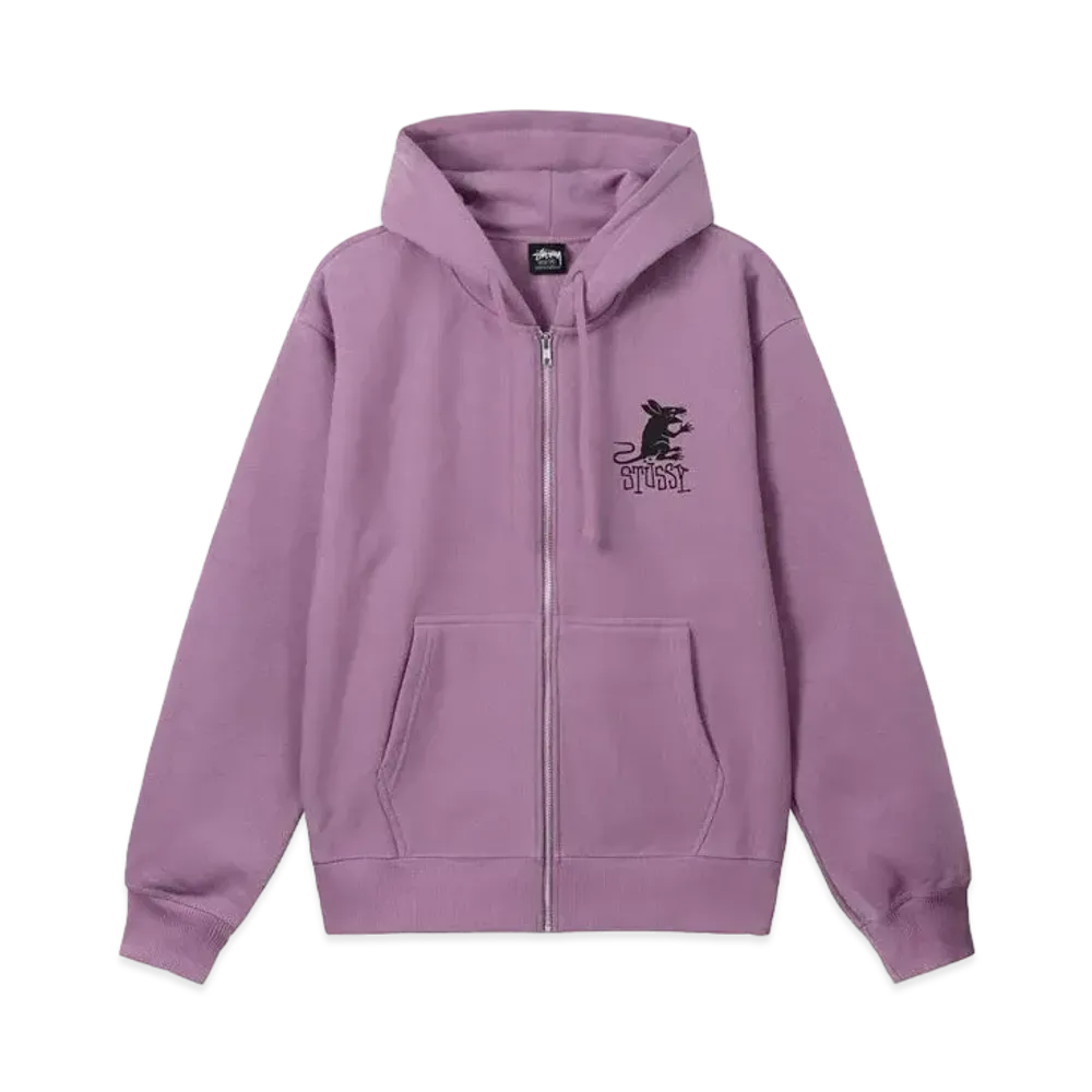 Stussy Rat Zip Hoodie "Orchid"