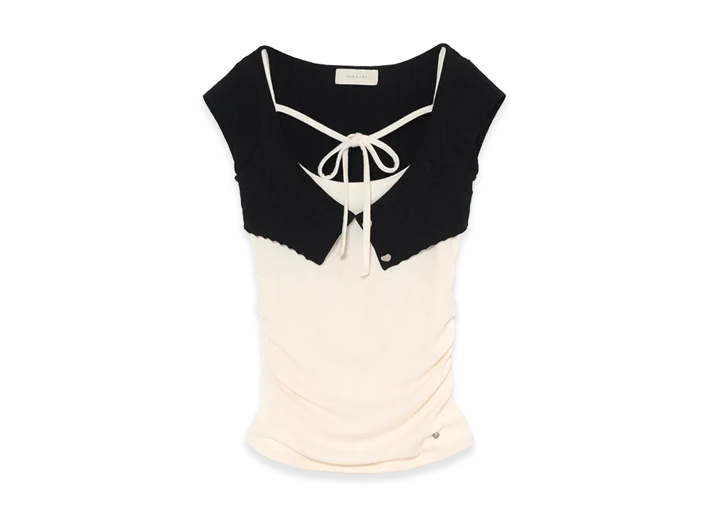 ANDMARY Women's Becky Knit Set Tops "Black"