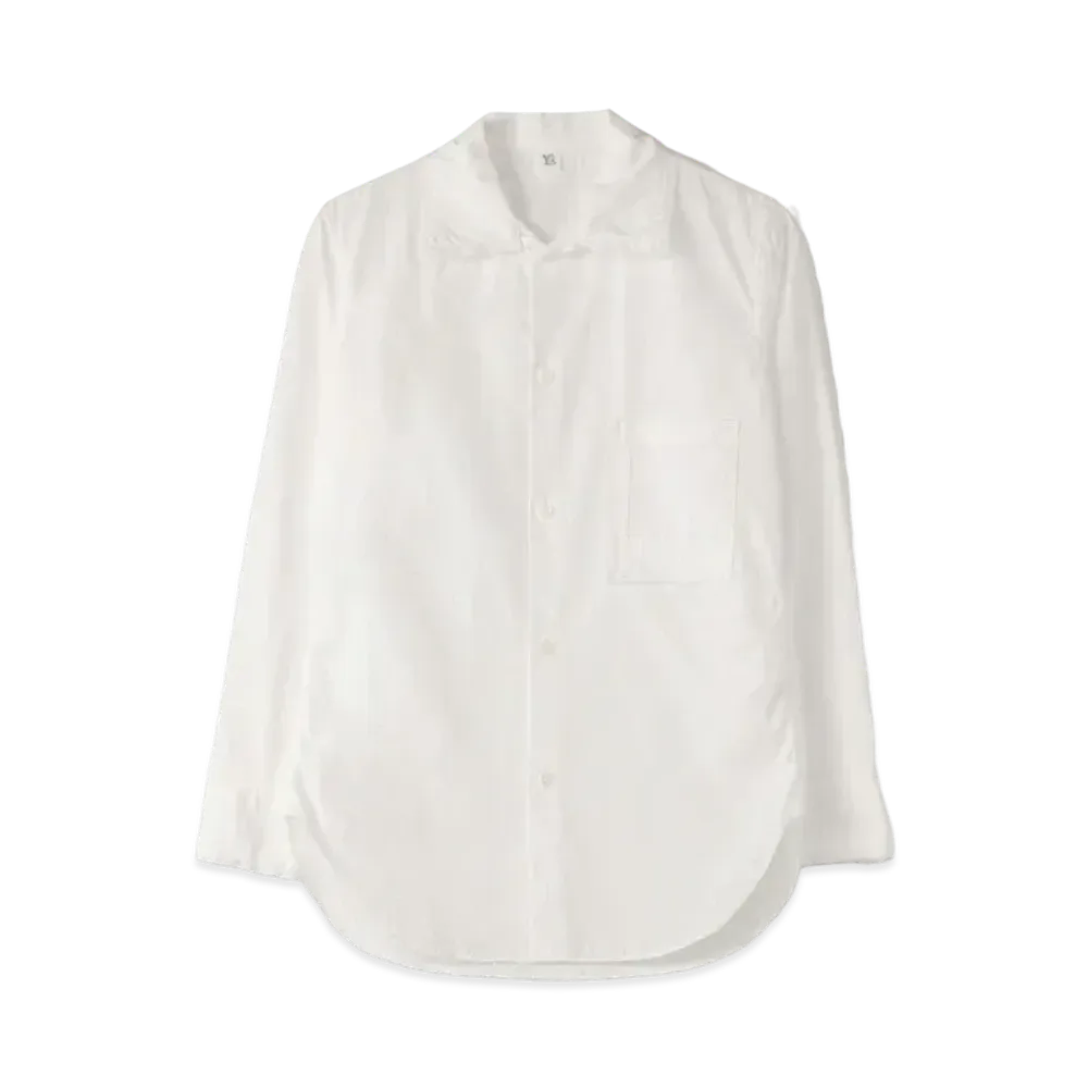 Yohji Yamamoto Y's BROAD CUT-OUT BLOUSE "White"