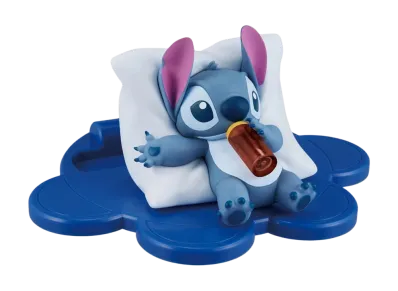 BANDAI "Ichiban Kuji" -Stitch Every day with you!- C Prize Let's take a break together! Smartphone stand