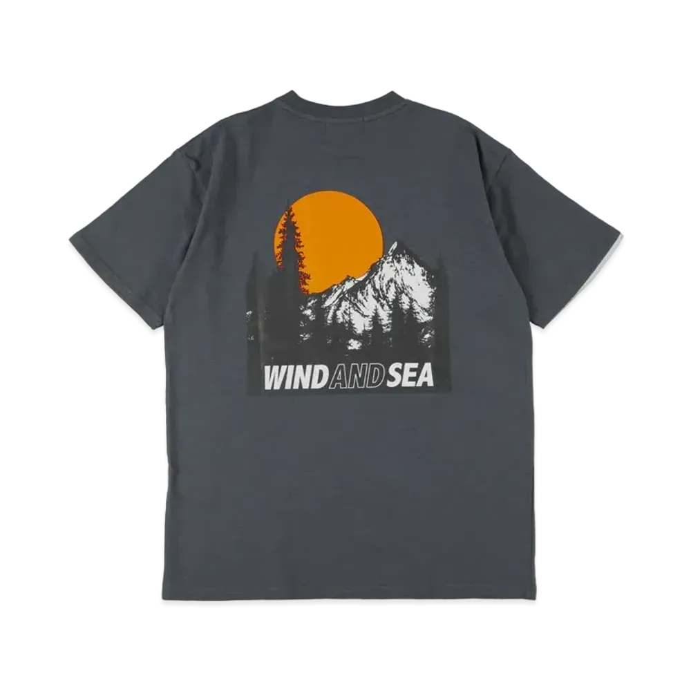 WIND AND SEA Mountain Range Pocket S/S T "Navy"
