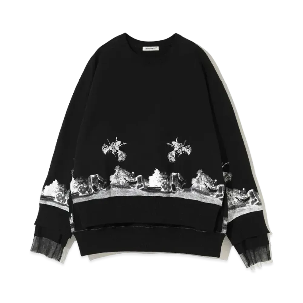 UNDERCOVER Cotton Sweatshirt Pullover "Black"