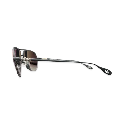 Chrome Hearts STAINS CH Cross 59 14-135 Sunglasses "Black/Silver"