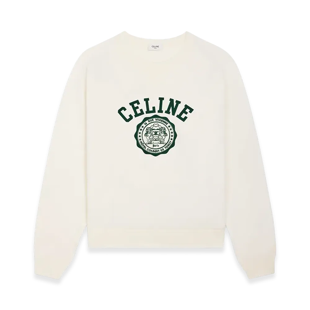 CELINE Blason Loose Sweatshirt "White"