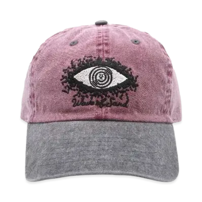 Wave of Sand CAP PIGMENT DYE TWILL TWO TONE "BURGUNDY"