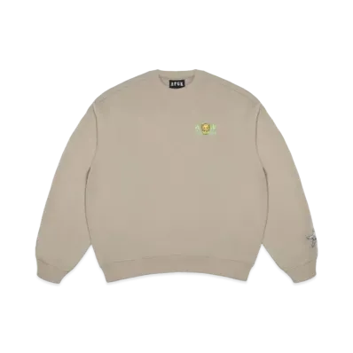 A FEW GOOD KIDS Lion Logo Crew Sweat "Khaki"