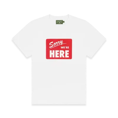 DENIM TEARS Sorry We're Here Tee "White"