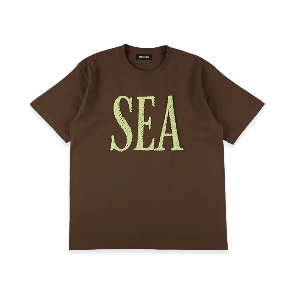 WIND AND SEA Puffy Logo S/S Tee "Brown"