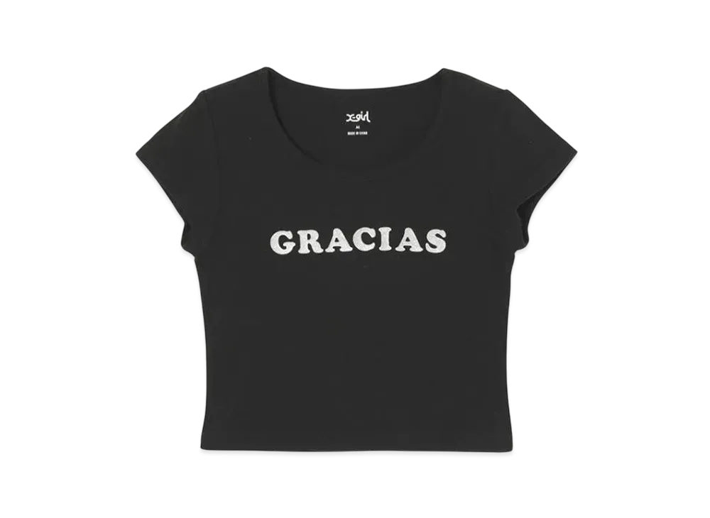 X-Girl Gracias S/S Baby Tee "Black"