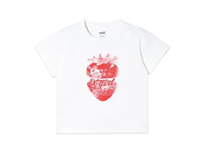 X-Girl Strawberry S/S Baby Tee "White"