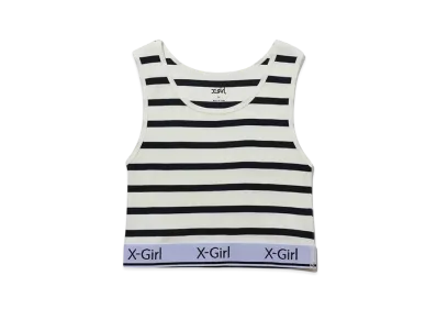 X-Girl Logo And Stripe Tank Top "Multi"