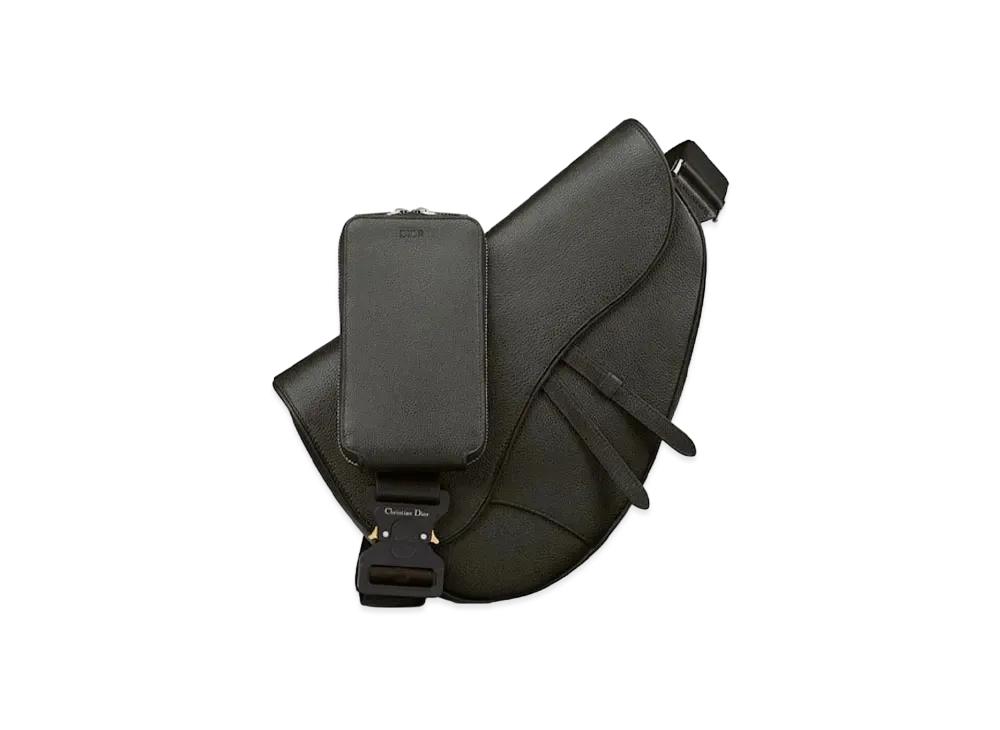 Dior Saddle Maxi Bag Grained Calfskin "Black"