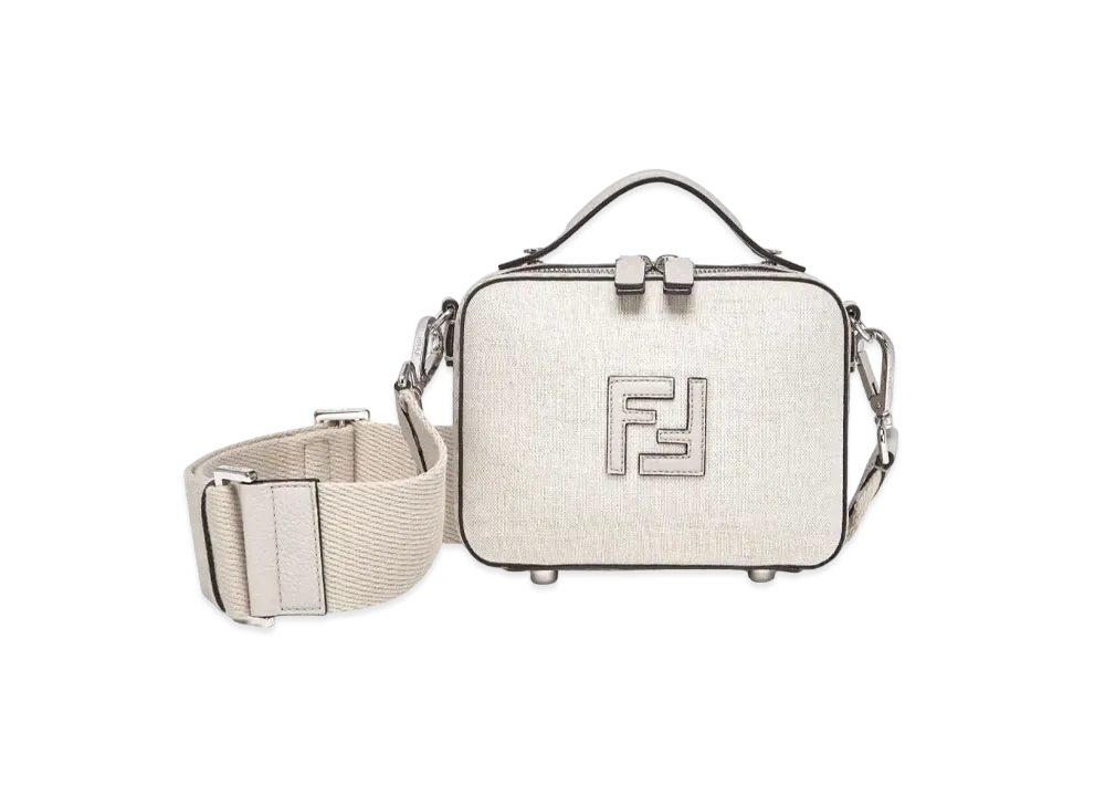 FENDI Suitcase Mini Canvas Mini Bag "White"