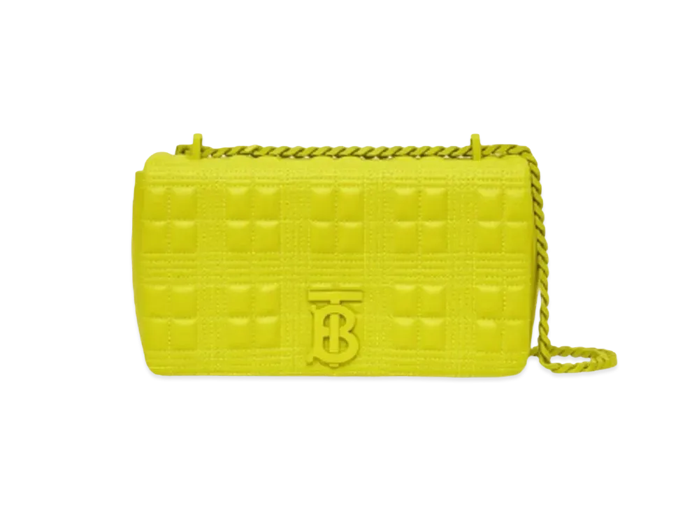 Burberry Small Quilting Lambskin Lola Bag "Vivide Lime"
