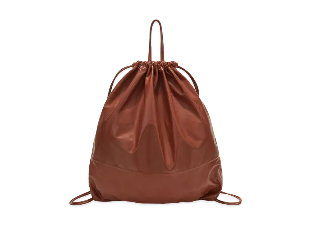Jil Sander Drawstring Backpack Tote "Copper"