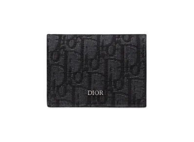 Dior DiorEssentials Business Card Case Dior Oblique Jacquard "Black"