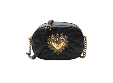 Dolce&Gabbana Devotion Camera Bag Matrasse Nappa Leather "Black"