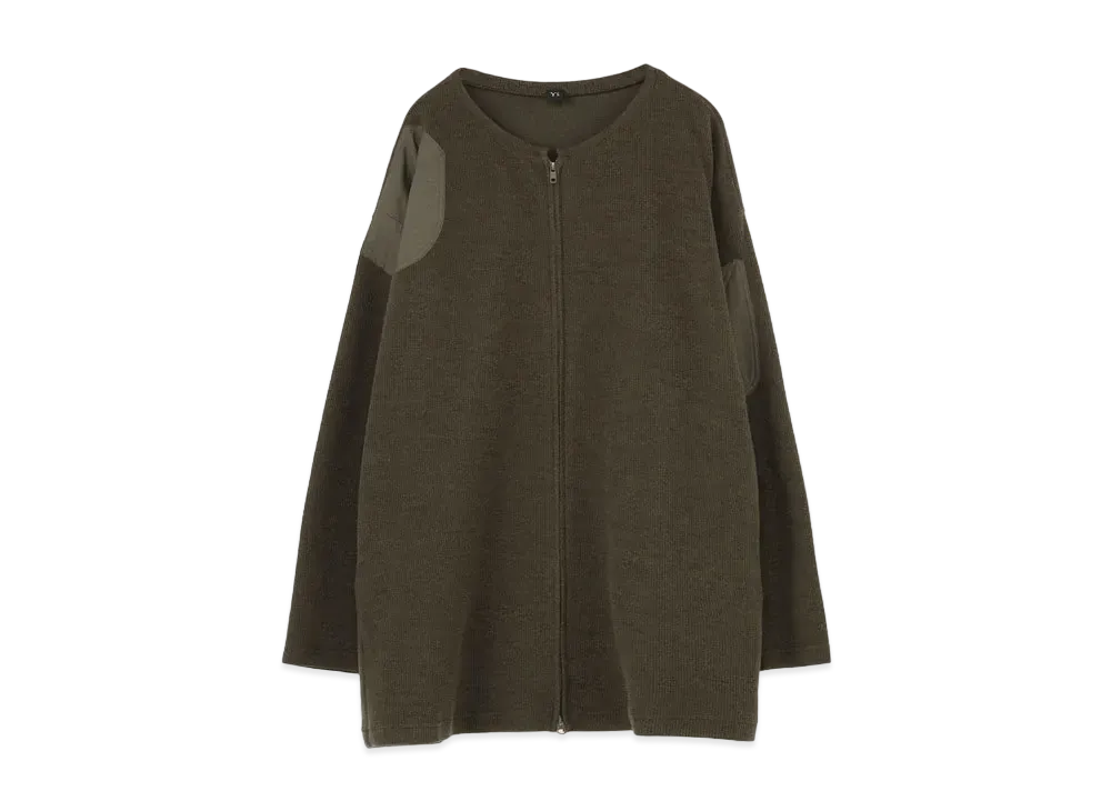 Yohji Yamamoto Y's DOUBLE FACE FULL ZIP CARDIGAN "Khaki"
