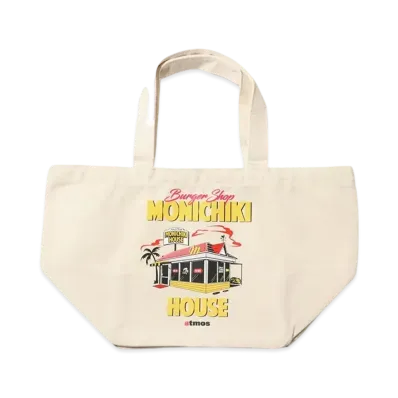atmos pink x MONICHIKI HOUSE Atmoni Tote Bag "Ivory"
