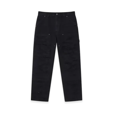BlackEyePatch Destroyed Double Knee Painter Pants "Black"