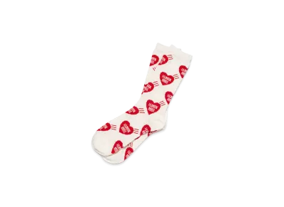 HUMAN MADE Heart Socks "White"