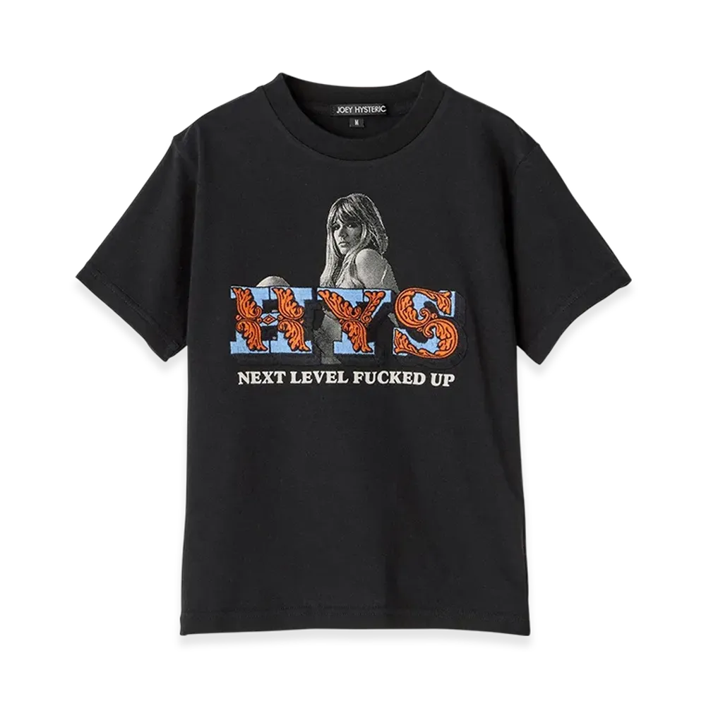 HYSTERIC GLAMOUR Next Level Embroidery T-Shirt "Black"