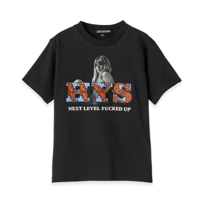 HYSTERIC GLAMOUR Next Level Embroidery T-Shirt "Black"