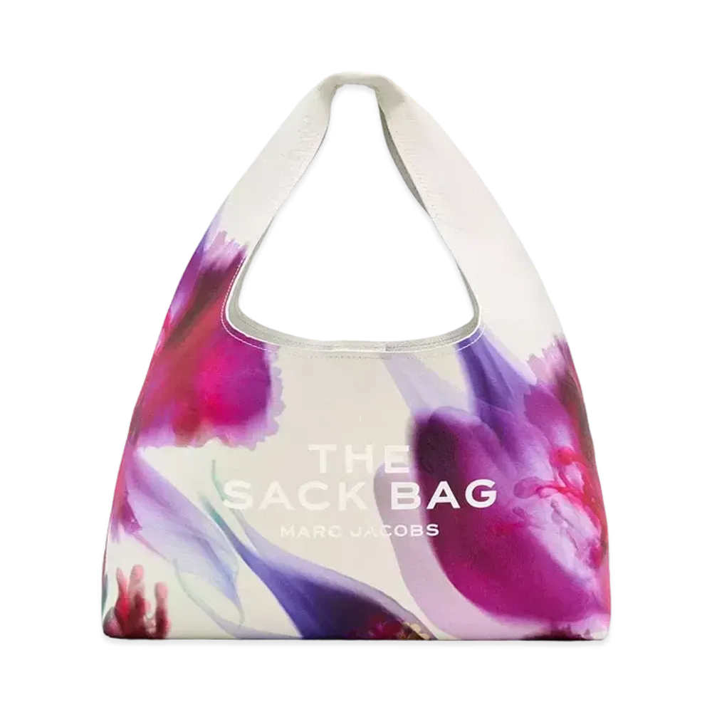 Marc Jacobs The Future Floral Leather Sack Bag "White Multi"