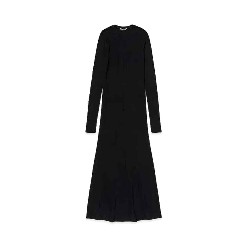 AURALEE Wool Amunzen Dress "Black"