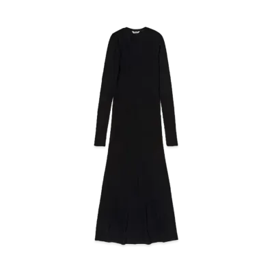 AURALEE Wool Amunzen Dress "Black"