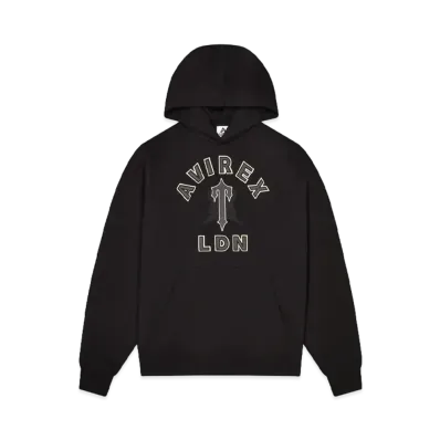 TRAPSTAR Trapstar X Avirex Hoodie "Black"