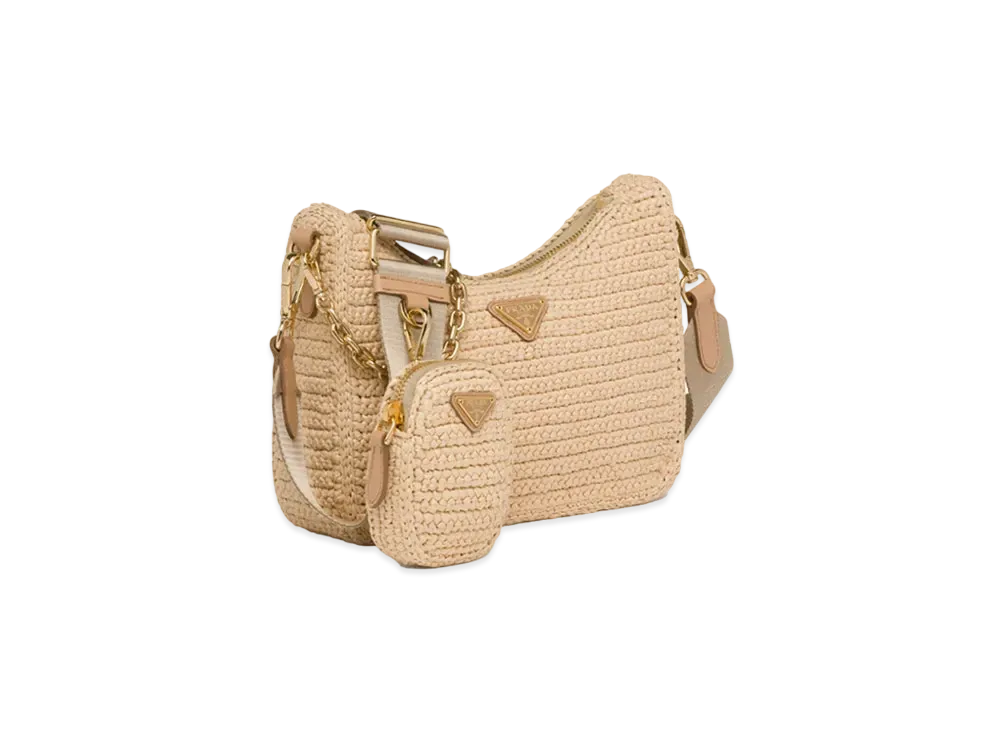 PRADA Re-Edition 2005 Raffia Bag "Beige"