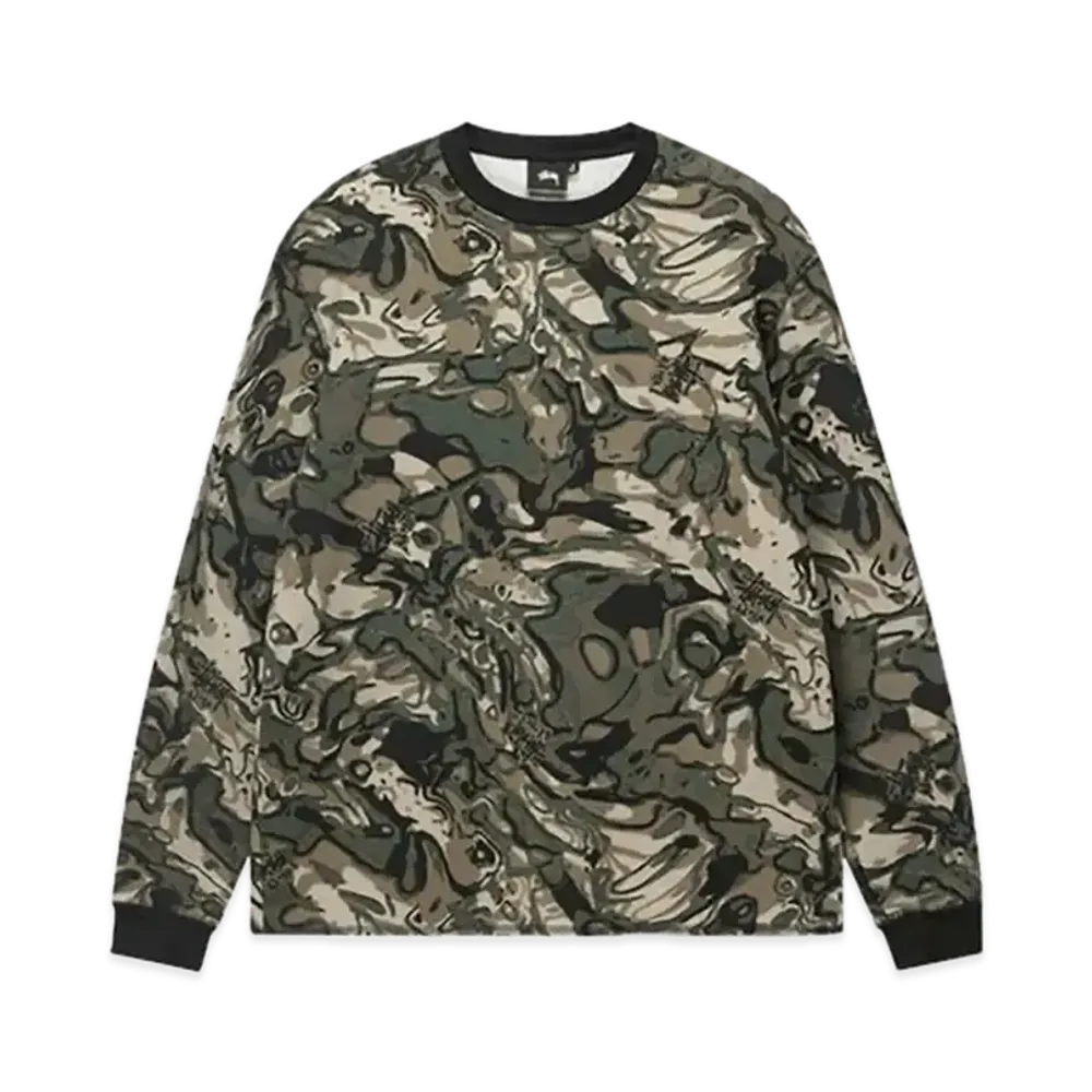Stussy Basic Stock LS Thermal "Veil Camo"
