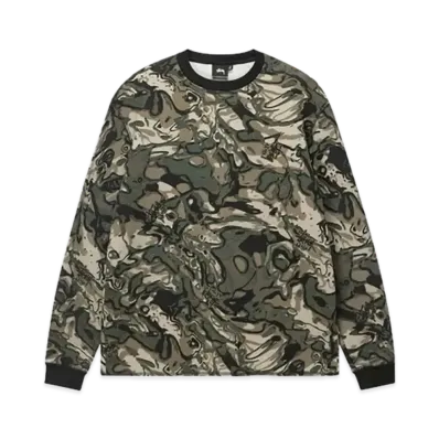 Stussy Basic Stock LS Thermal "Veil Camo"