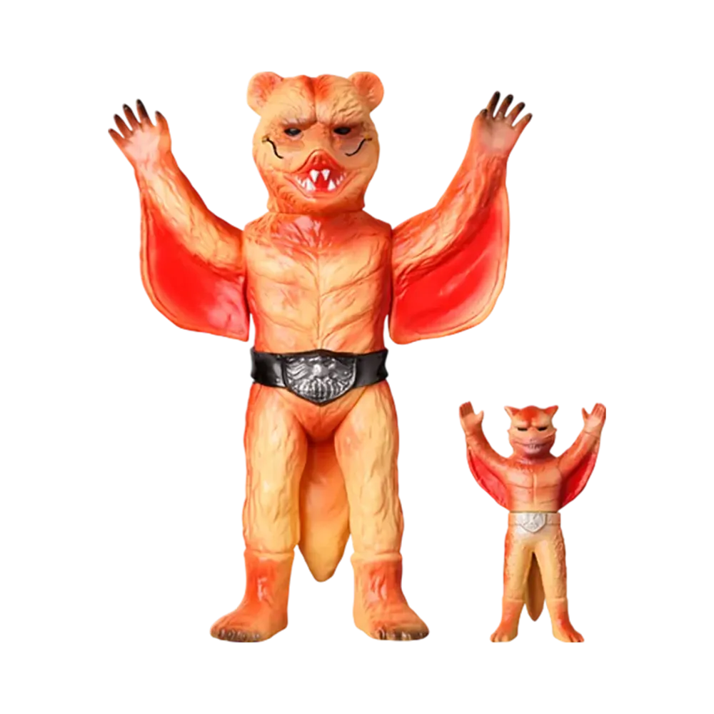 MEDICOM TOY "Toei Retro Sofvi Collection" -Masked Rider- Musasa Beadle (New Color) + Mini Soft Vinyl