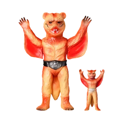 MEDICOM TOY "Toei Retro Sofvi Collection" -Masked Rider- Musasa Beadle (New Color) + Mini Soft Vinyl
