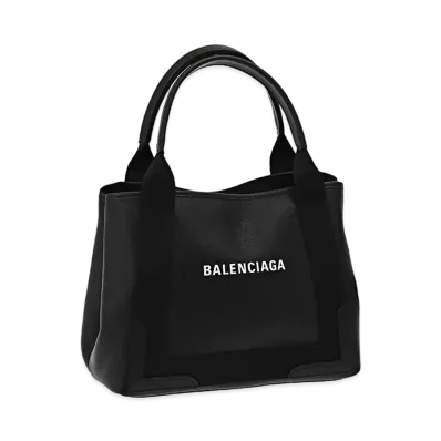 BALENCIAGA Navy Cabas Tote "Black"