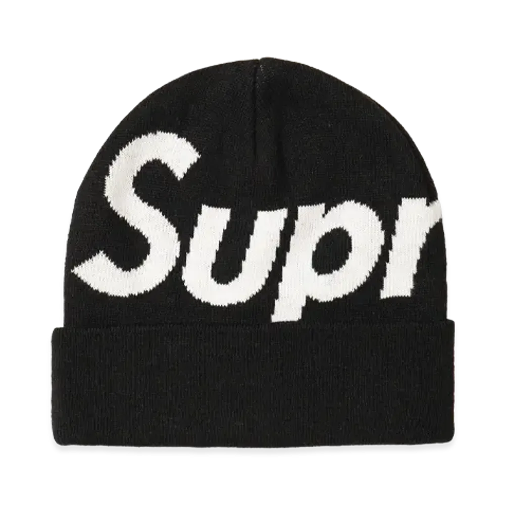 Supreme Big Logo Beanie "Black"