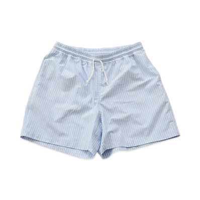 MIN-NANO x DIGAWEL Oxford Baggy Shorts "Sax Stripe"