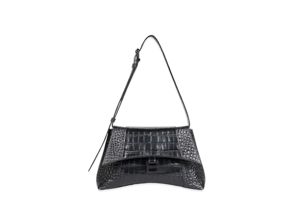 BALENCIAGA Women's Downtown Small Shoulder Bag "Black"