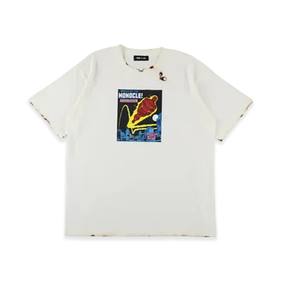 WIND AND SEA x MARVEL Human Torch Burnt Tee "Ivory"