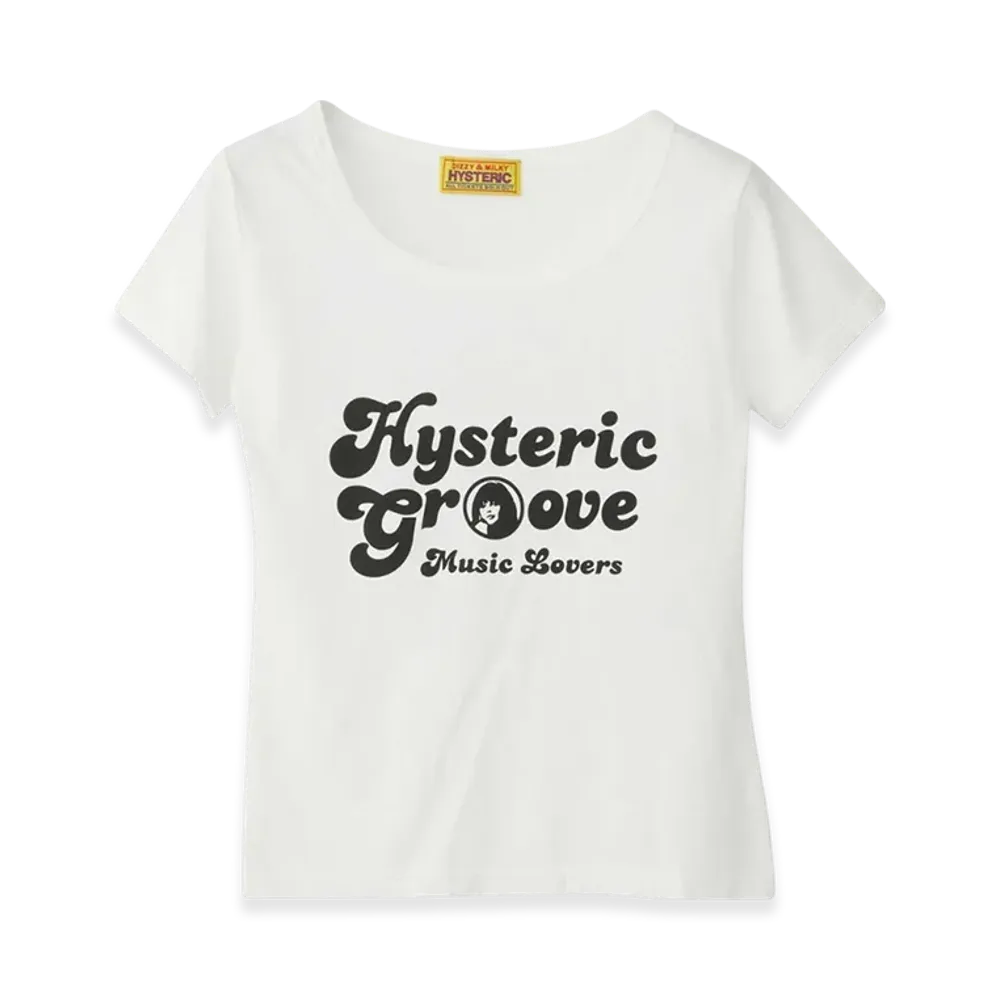 HYSTERIC GLAMOUR Music Lovers Chibi T-Shirt "White"