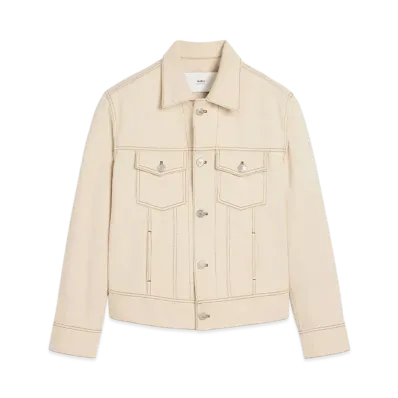 AMI PARIS Paris Trucker Jacket "BlancCreme"