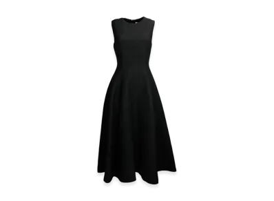 Dior Women's Silk Wool Long Dress "Black"
